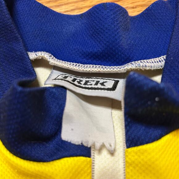 Vtg Lance Armstrong Yellow Trek Cycling Jersey Sz XL 5 time Tour Commemoration - Picture 2 of 8